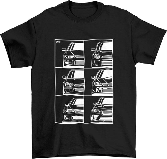 Subie Generation Cars T-Shirt | Adult Mechanic Japanese Racing Short Sleeve Shirts Gift for Car Lovers Automotive Enthusiasts
